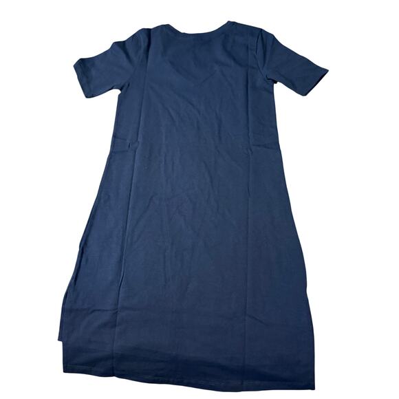 NWT Universal Standard Size 4XS (00-0) TESINO Navy Blue V-Neck Shirt Dress - Picture 2 of 8